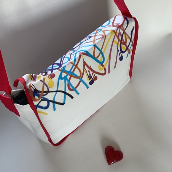 Bag With Bleeding Heart Muralist James Goldcrown Art - Picture 5 of 8